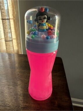 K Pop Zoey pink shimmer slime with beads